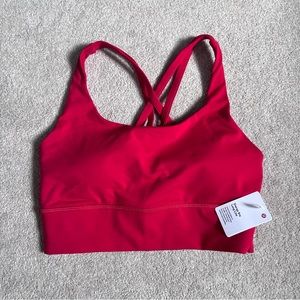NWT Lululemon Energy Bra Longline, Sz 6, Dark Red